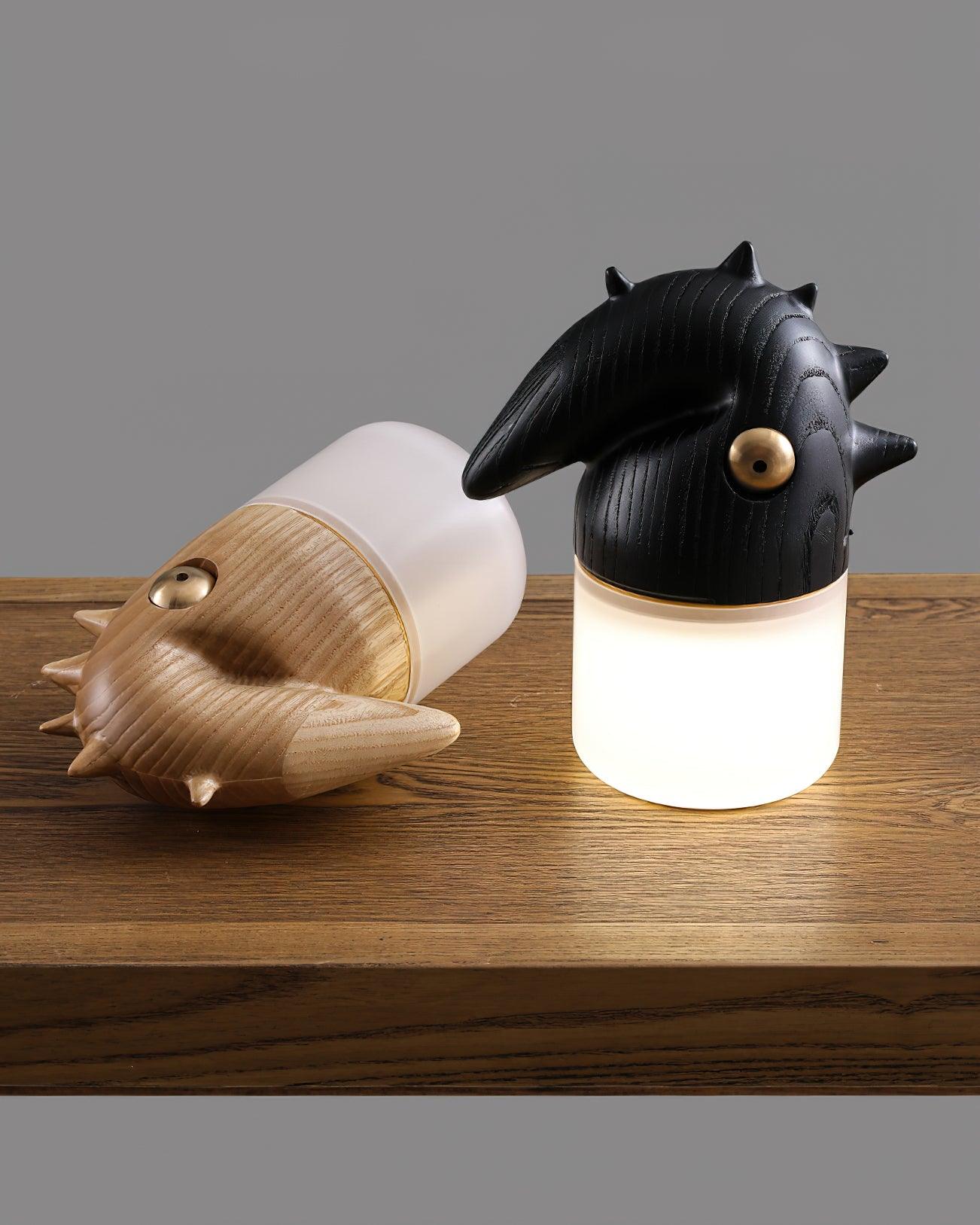 Tischlampe mit Akku - Dekoratives Rosshaarlicht fürs Schlafzimmer