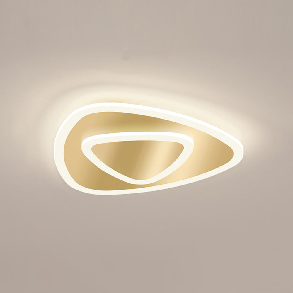 Minimalist LED Ceiling Light - Organic Metal Lamp for Modern Bedroom