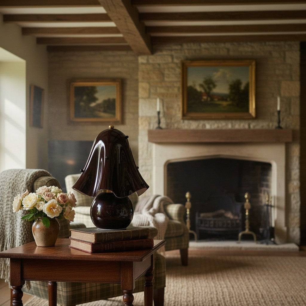 Dekorative Tischlampe Bellina – Skulpturale Glockenblumenform