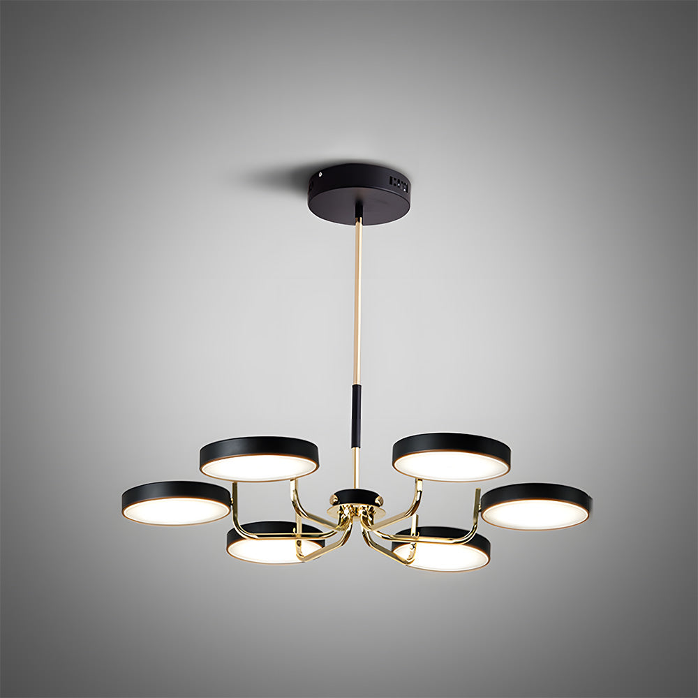 Disc Branch Iron Ceiling Lamp - Nordic Creative Light for Living Room