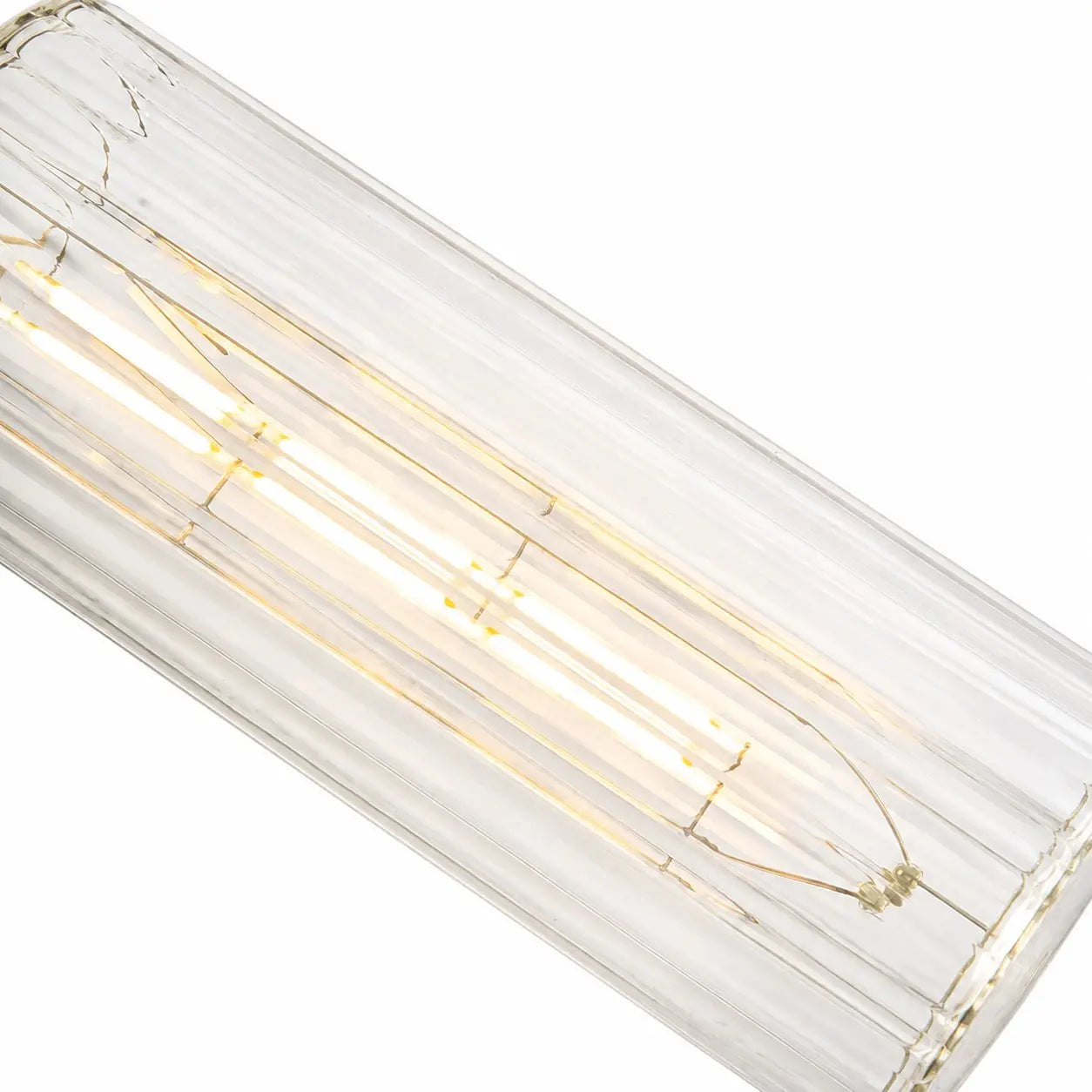 Ribbed glass shade detail
