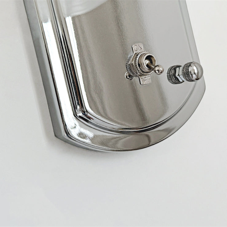 Bauhaus Kreative Industrielle Wandleuchte aus weißem Glas