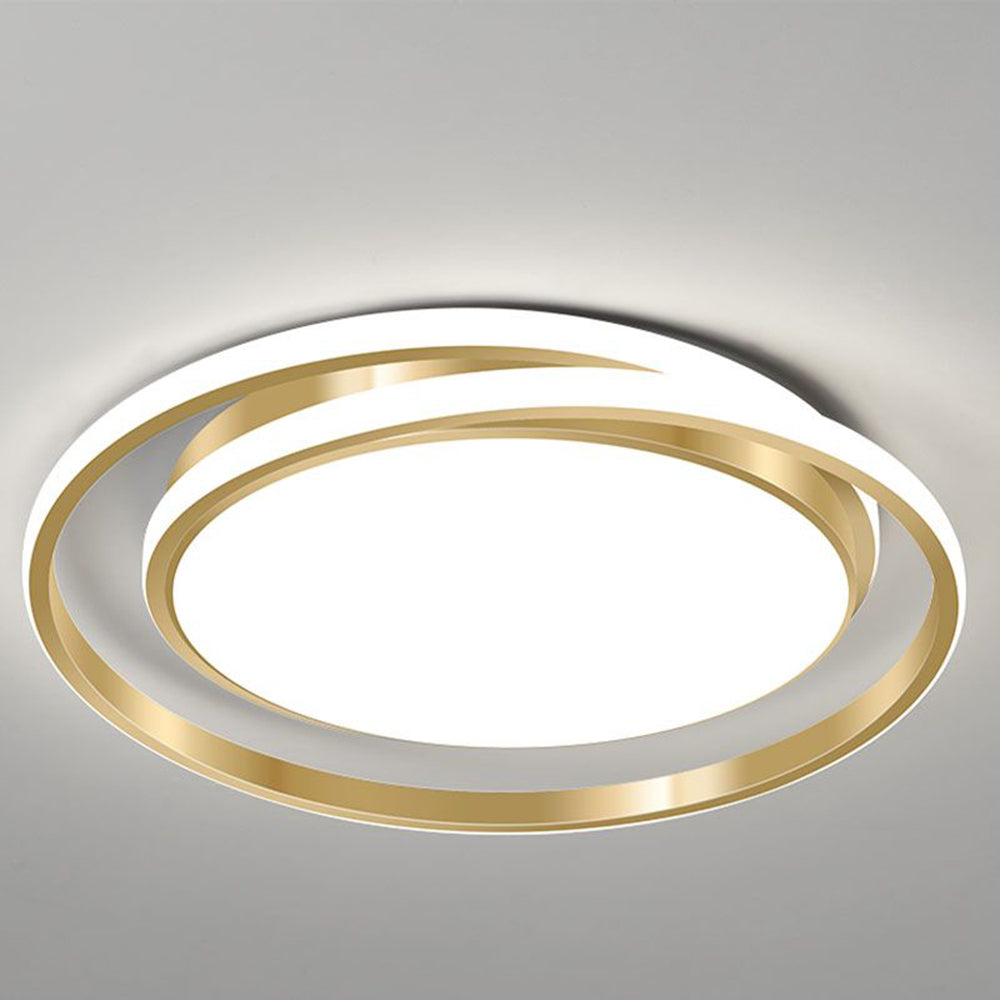 Metal LED Circle Ceiling Light - Modern Acrylic Design for Bedroom