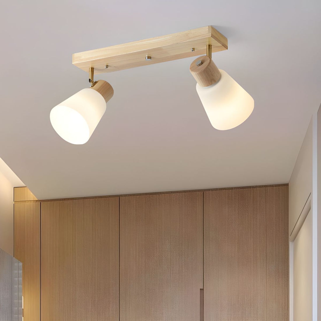 Holzschienenbeleuchtung - Moderne drehbare minimalistische Flurleuchte