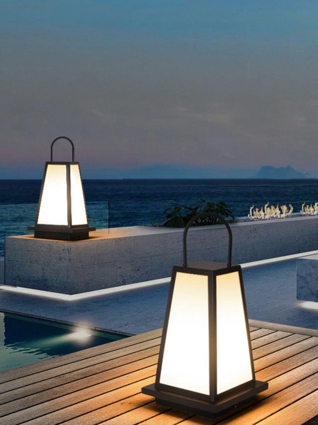 Tragbare Außenlampe – Gartenfertig – Dezente Anmut