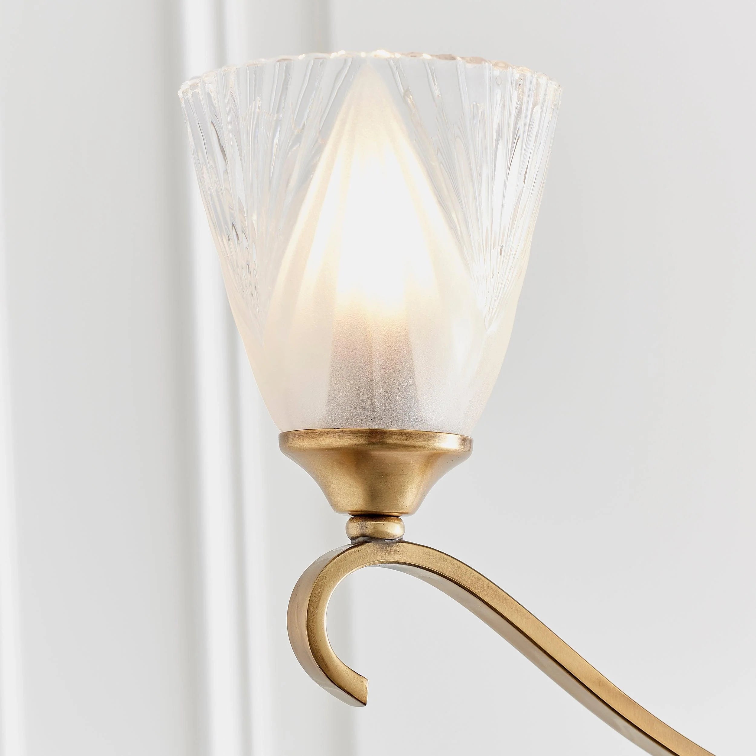 Lunetal Multi-Light Chandelier Crystal Accents Brass Finish - Modern Luxury for Dining Room and Living Room
