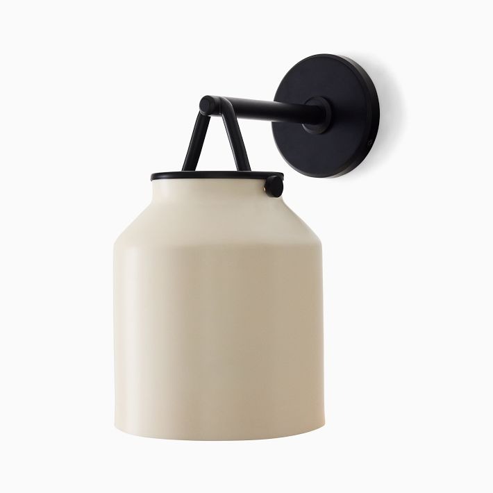 Hanton Metal Outdoor Wall Sconce - Matte Black Industrial Light Fixture