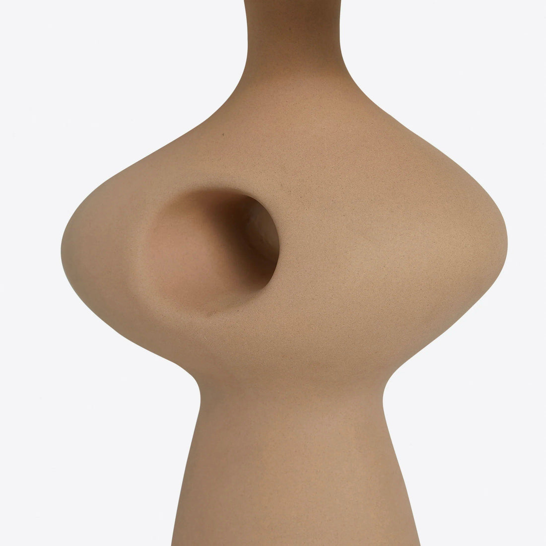 Pryssa Ceramic Table Lamp with Ivory Linen Shade -  Artistic Lighting for Living Room or Bedroom