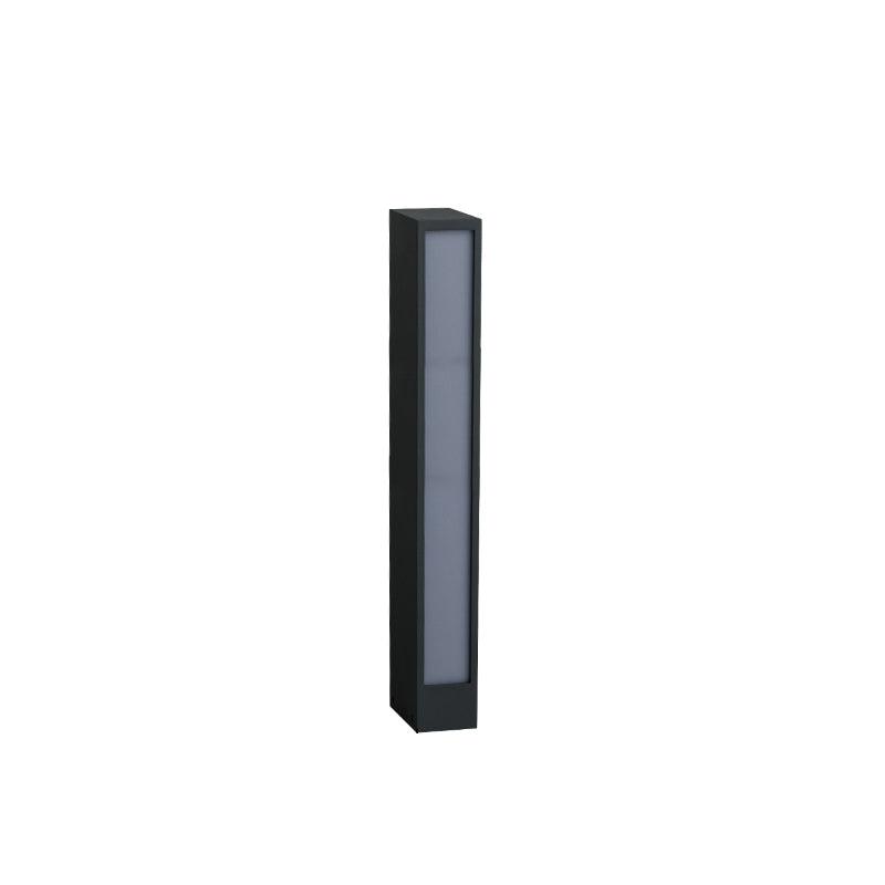 Aluminum Outdoor Post Lamp - Panel-Style Cast Lamp for Patio