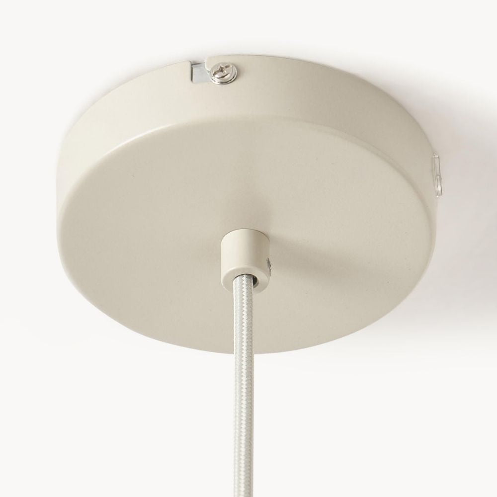 Velura Pendant Lamp - Beige Linen Shade for Dining and Living