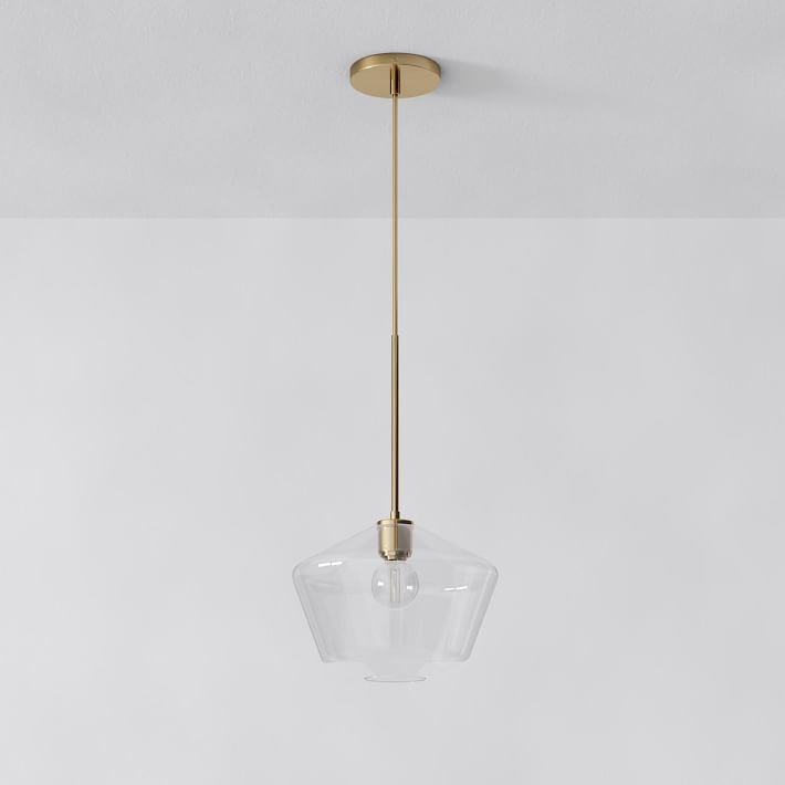 Merin Transparent Glass Sculpture Geometric Pendant Lamp