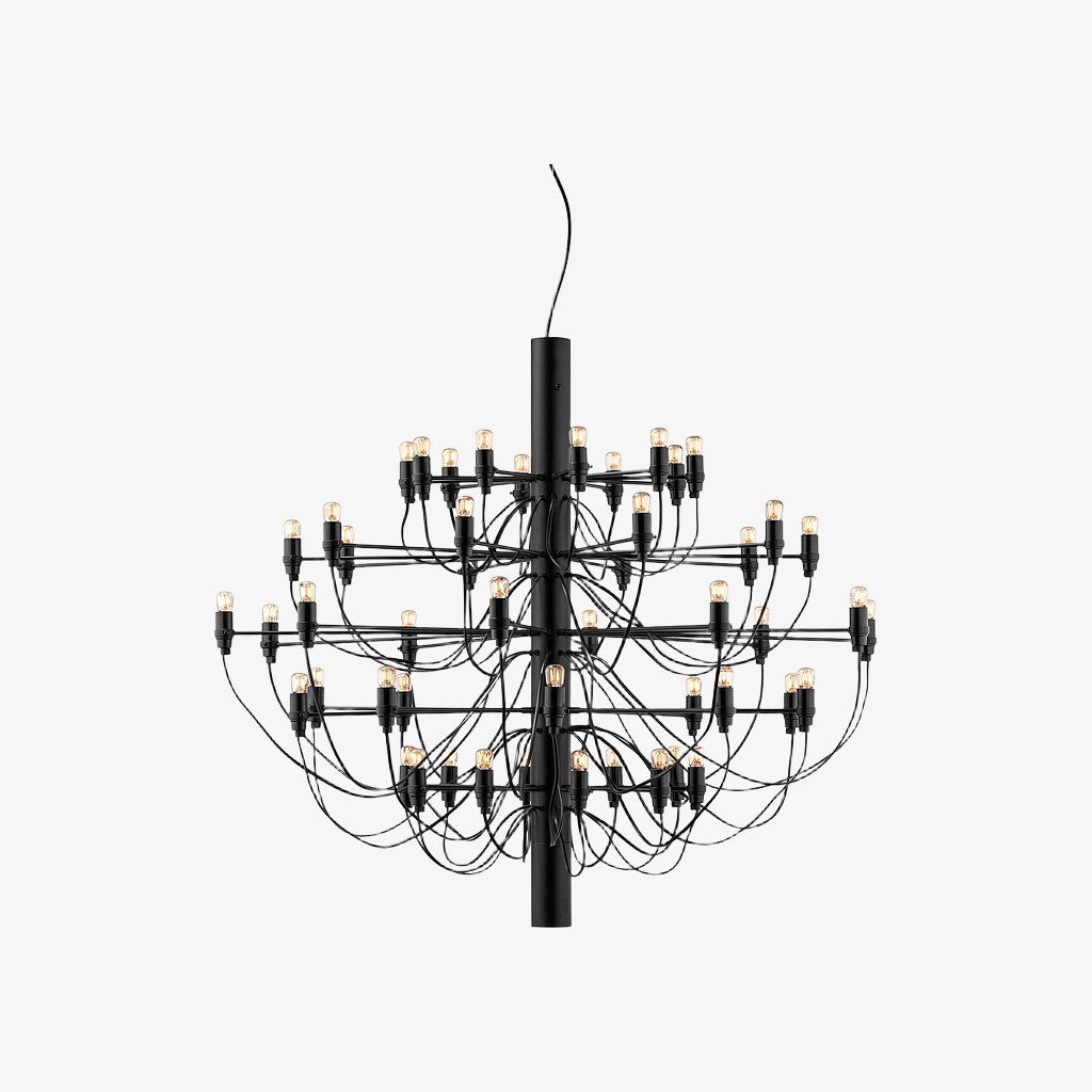 Tendrila Contemporary Multi-Light Chandelier - Industrial-Inspired Design Metal Suspension for Lounges N01
