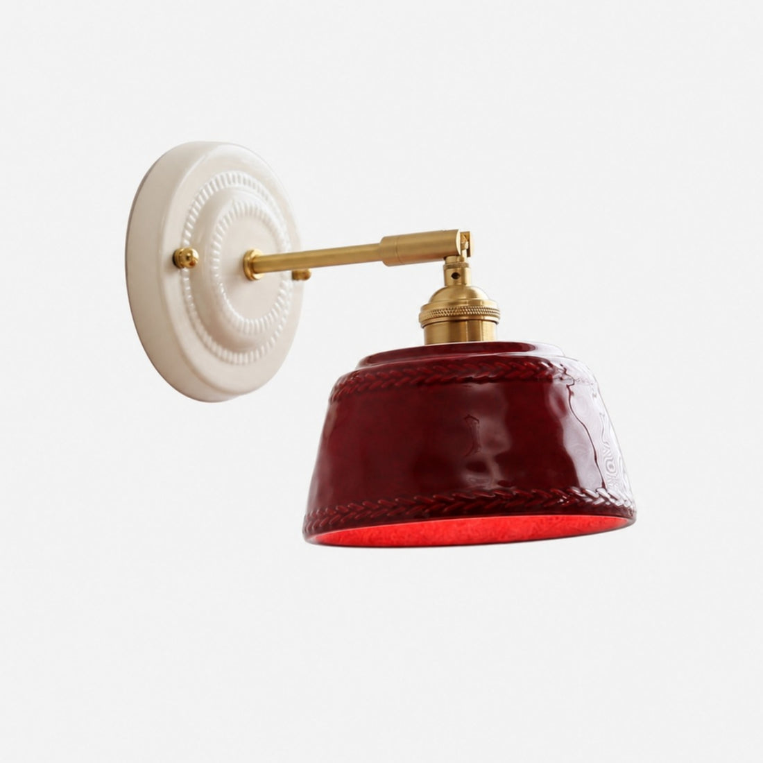 Minimalist Ceramic Bedside Wall Lamp
