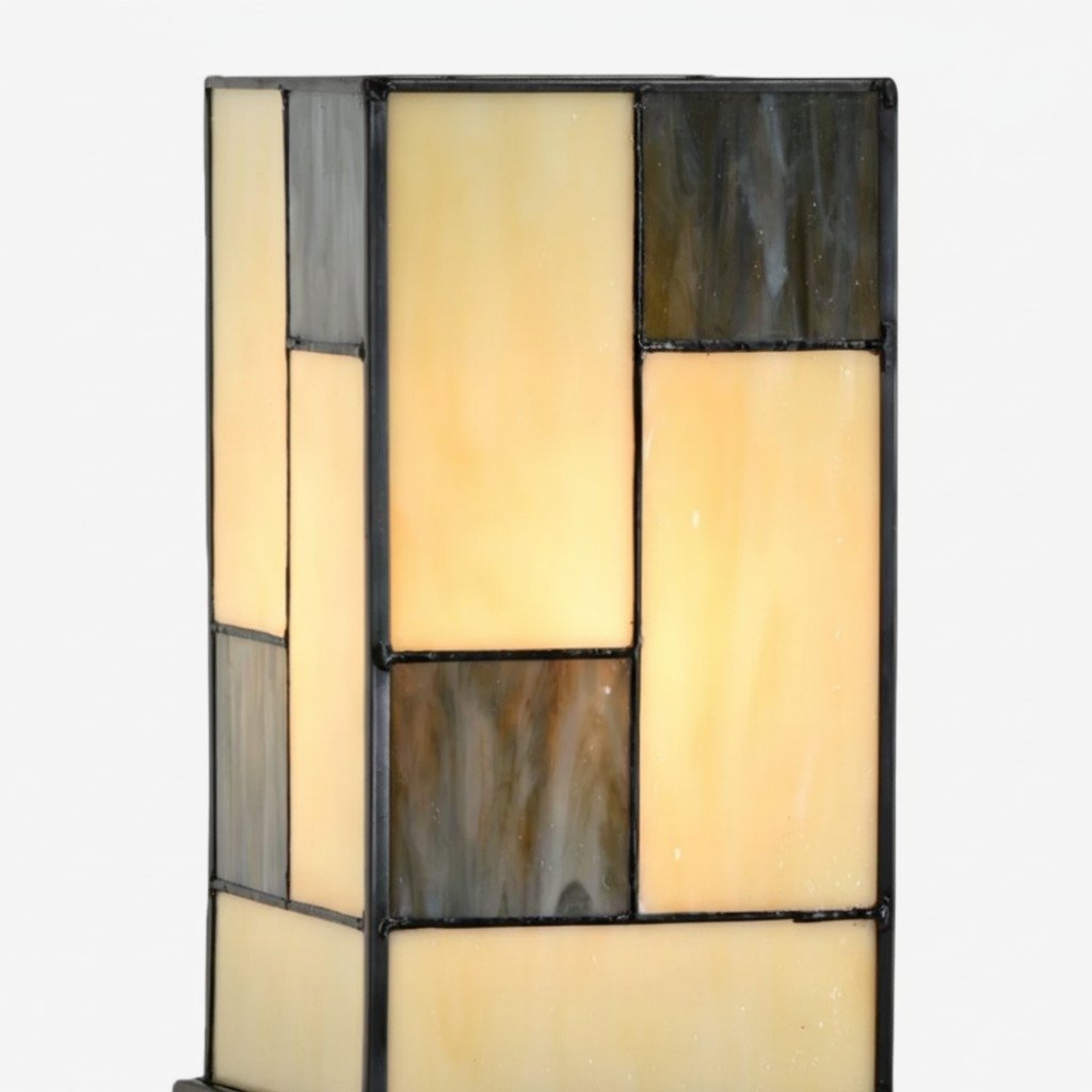 TF Manchester Square Table Lamp - Classic Glass for Living Room and Bedroom