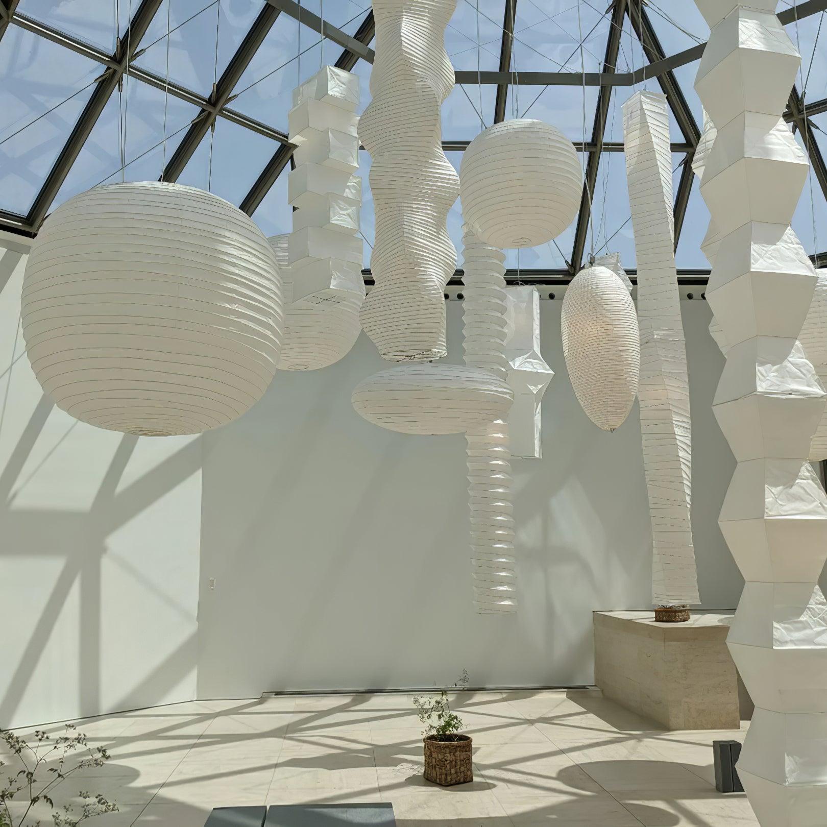 Mulberry Washi Pendant Lamp - Soft Handmade Light for Warm Home Decor