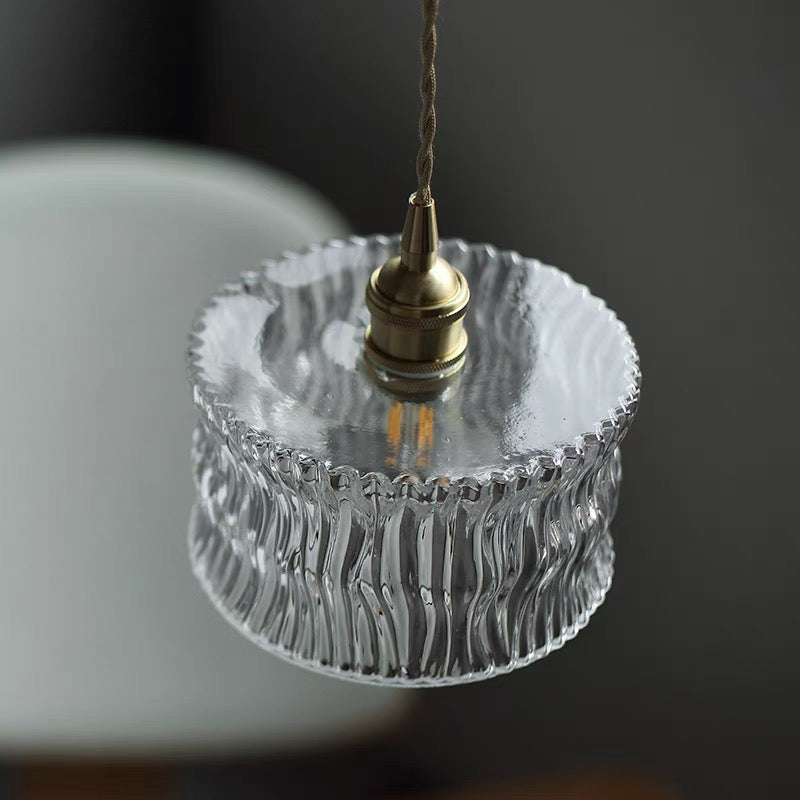 Modern Glass Shade Pendant Fixture - Classy Light for Dining Living