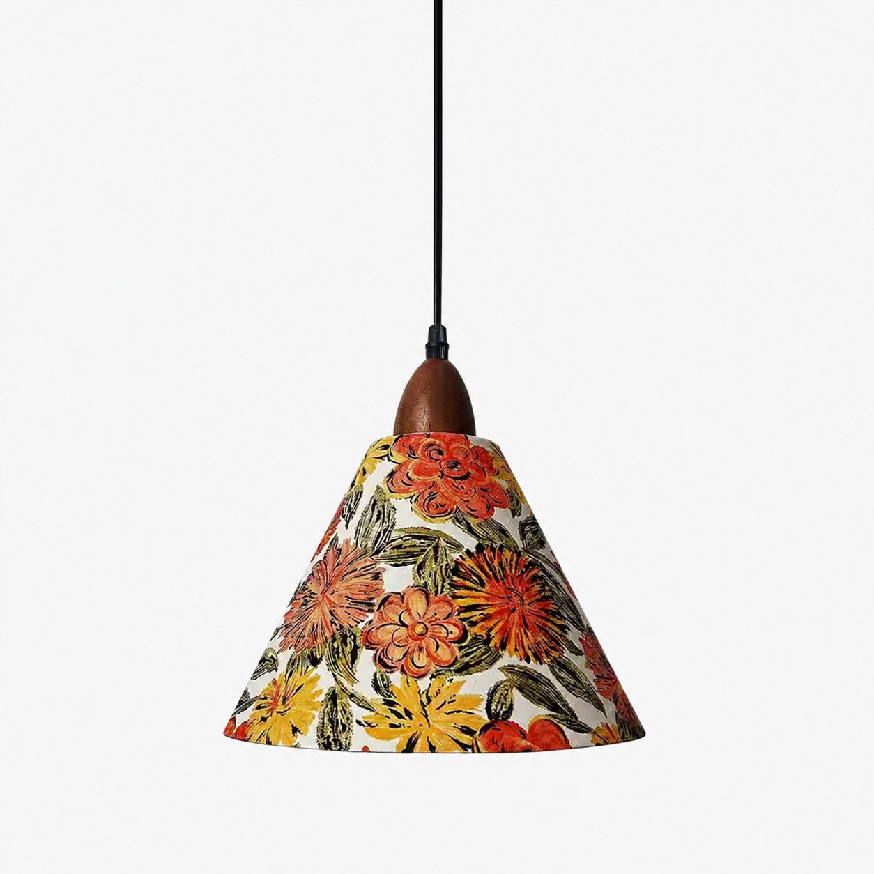 Liberty-Style Floral Fabric Pendant Light