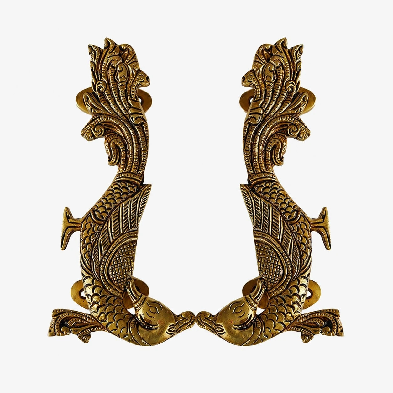 Handcrafted Brass Animal Door Handles 10