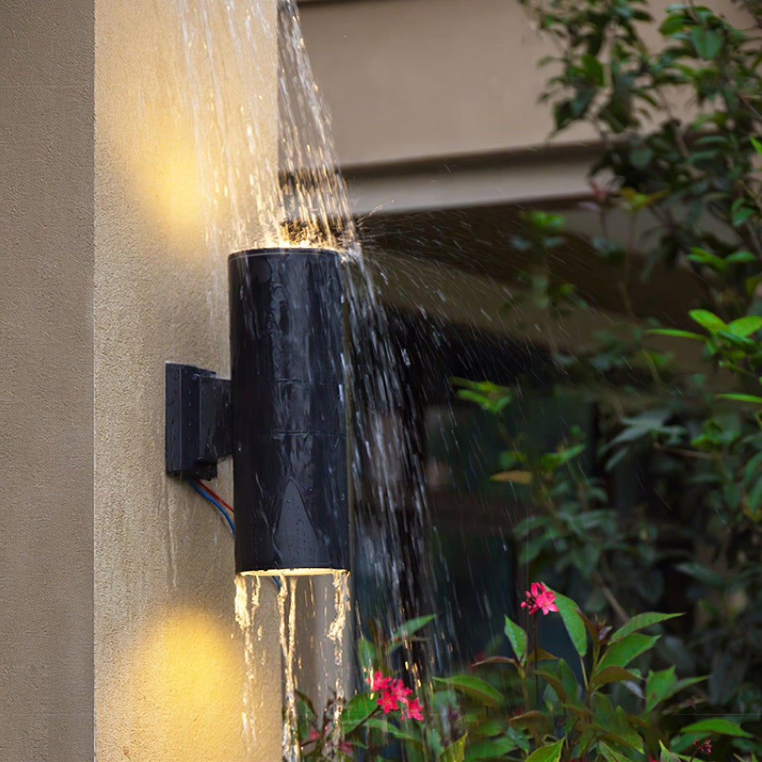 Zylindrische Außenwandleuchte - Wasserdichte moderne Lampe für den Garten