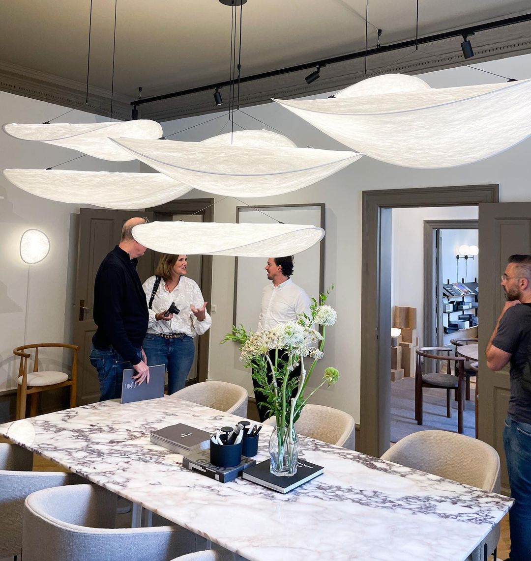 Cloudlike Mulberry Silk Plug-In Pendant Light