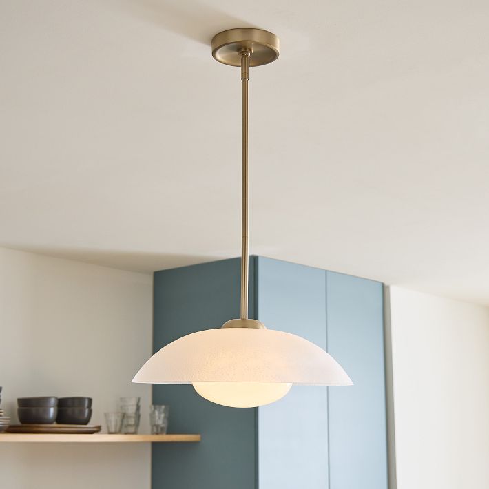 Elorina Pendant Light - Perforated Metal Shade, Champagne Bronze