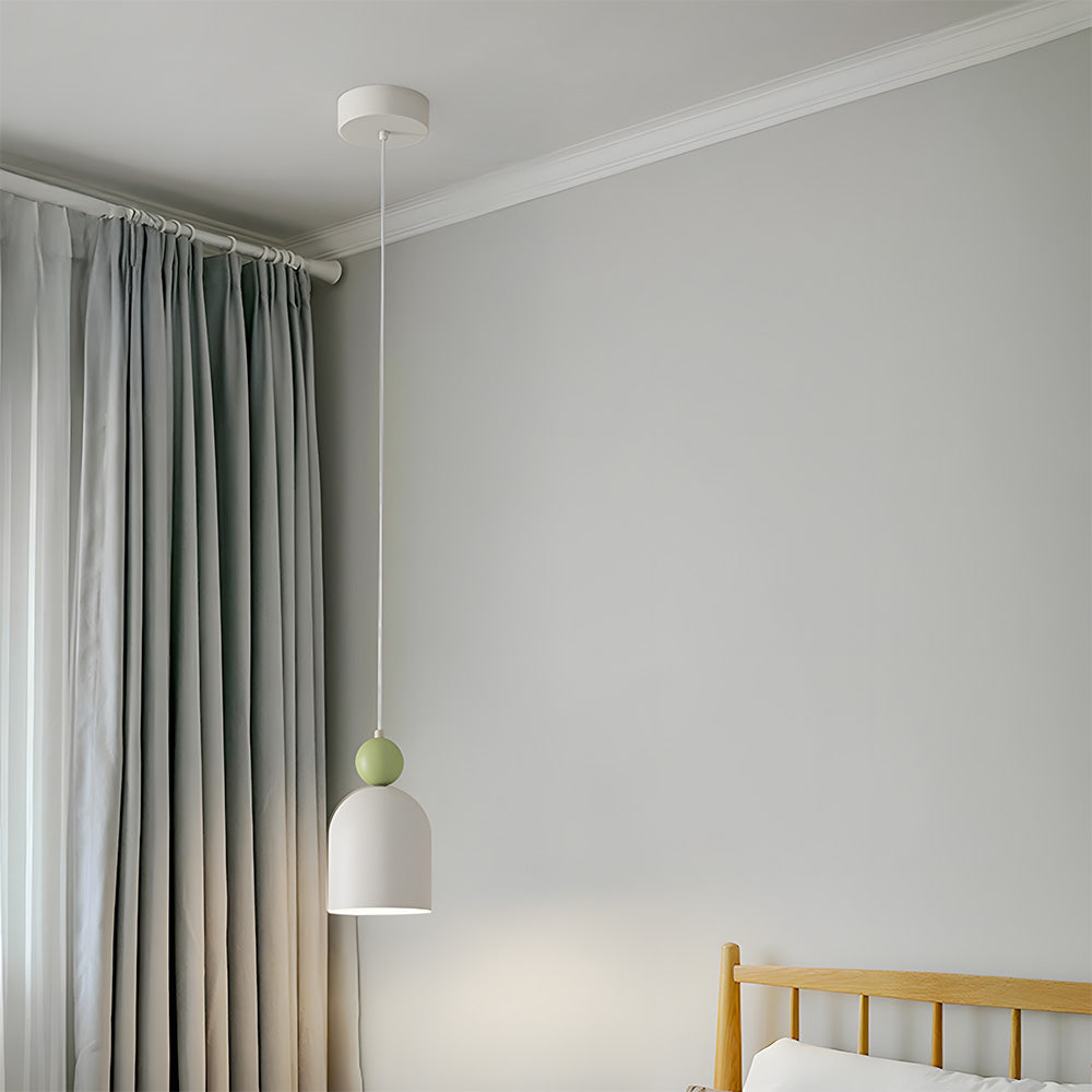 Iron Pendant Light - Compact Minimalist Living Room Lighting