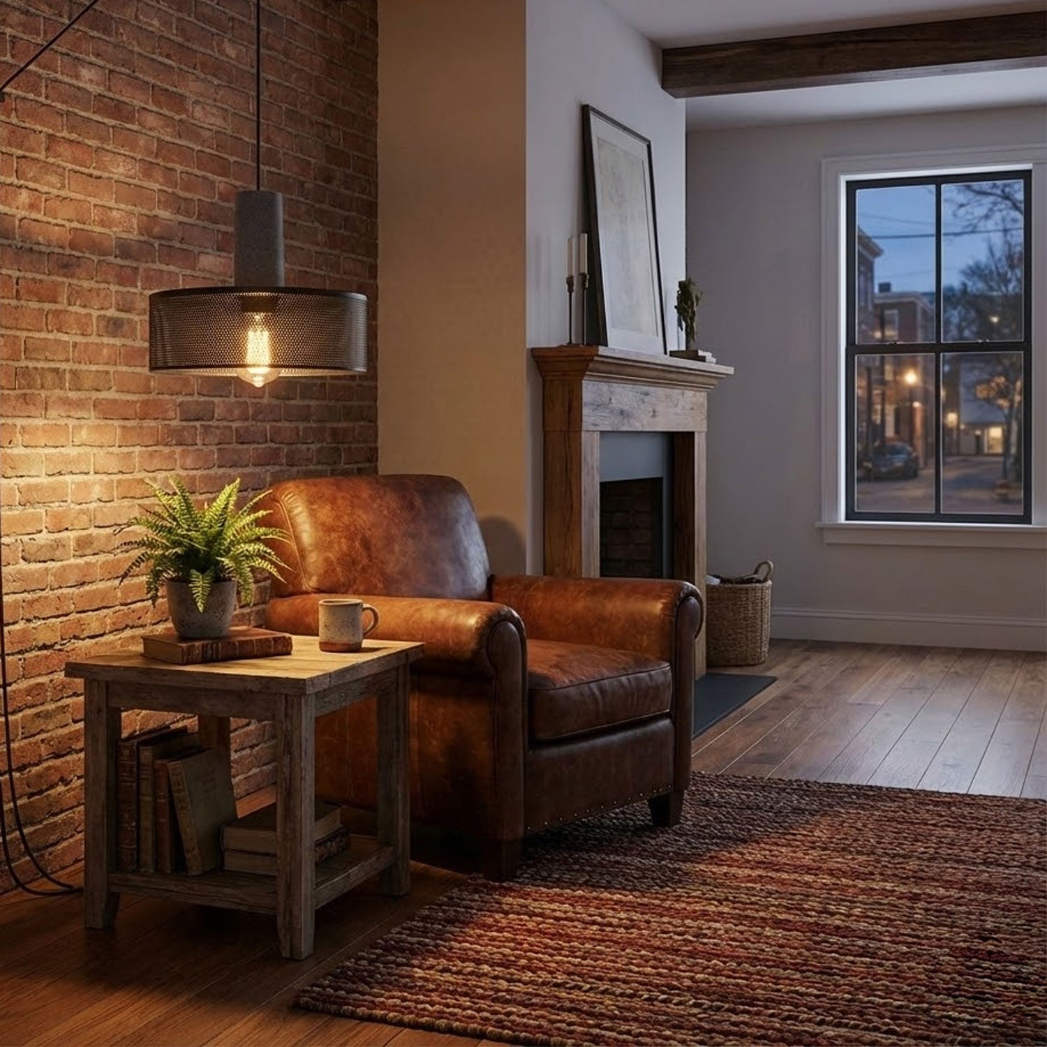 Perforated Iron Plug-In Pendant Light