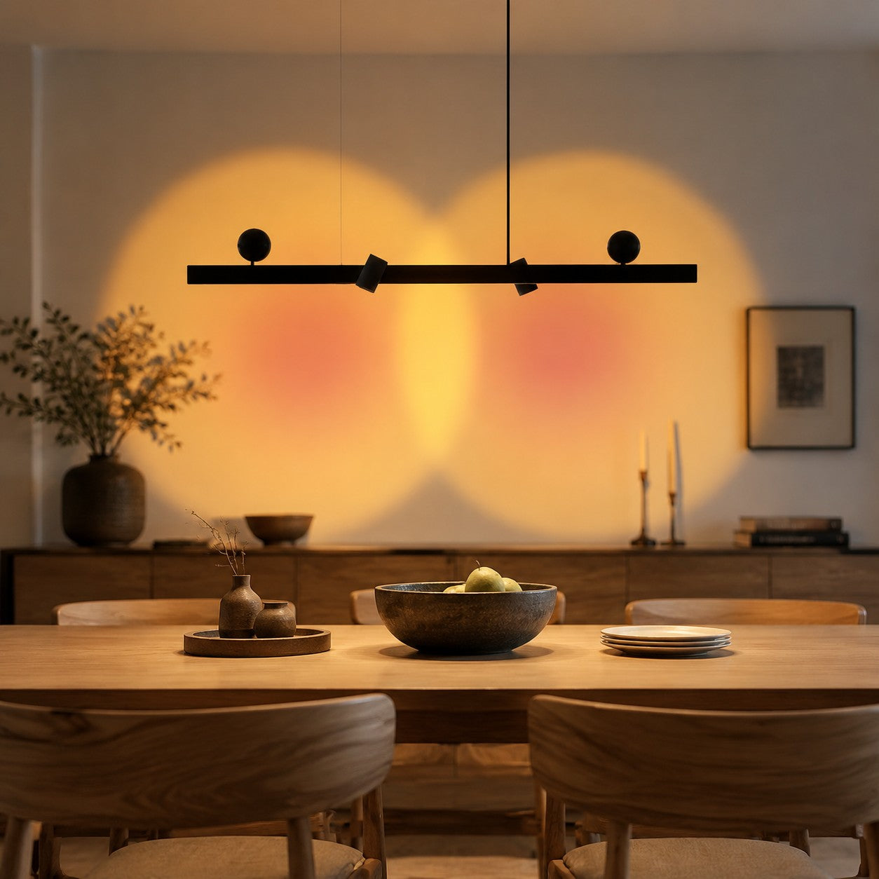 Linear Wall-Wash Dining Pendant Light