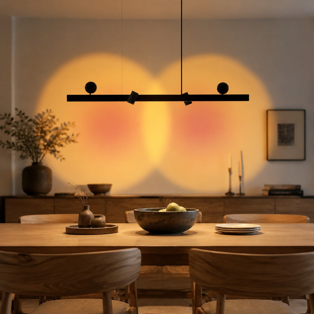 Linear Wall-Wash Dining Pendant Light