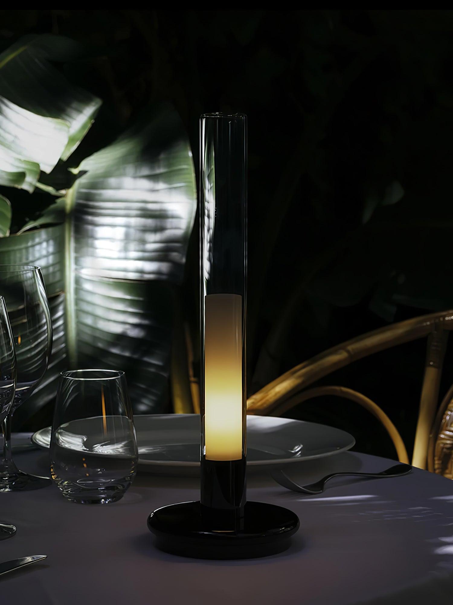 Column Built-in Battery Table Lamp - Indoor Table Lamp Touch Control
