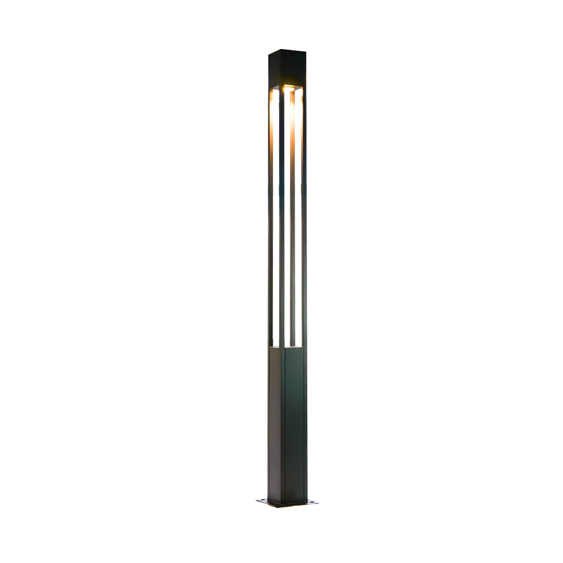 Modern Pole Outdoor Light - Geometric Post Garden Street Lamp