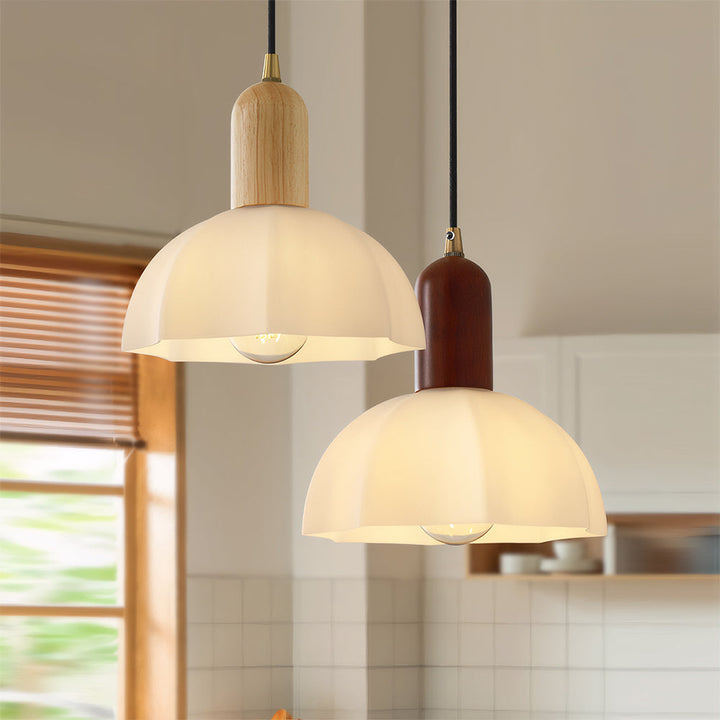 Retro Glass Pendant Light - Creative Bedroom Lighting Vintage