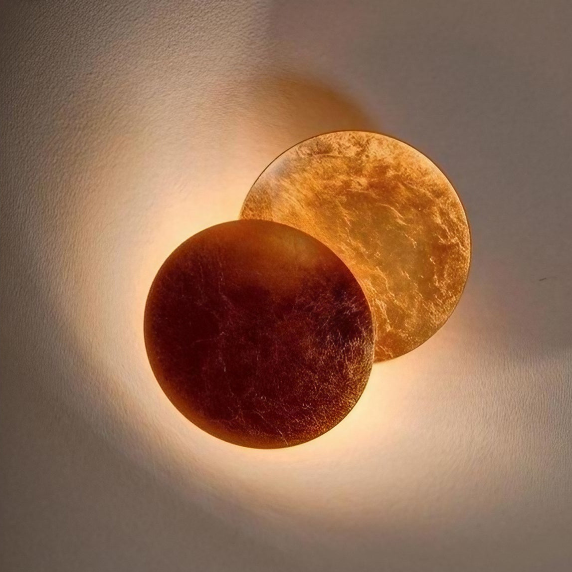 Verstellbare Wandlampe Mit Künstlerischer Eclipse-Scheibe Für Flur Und Schlafzimmer