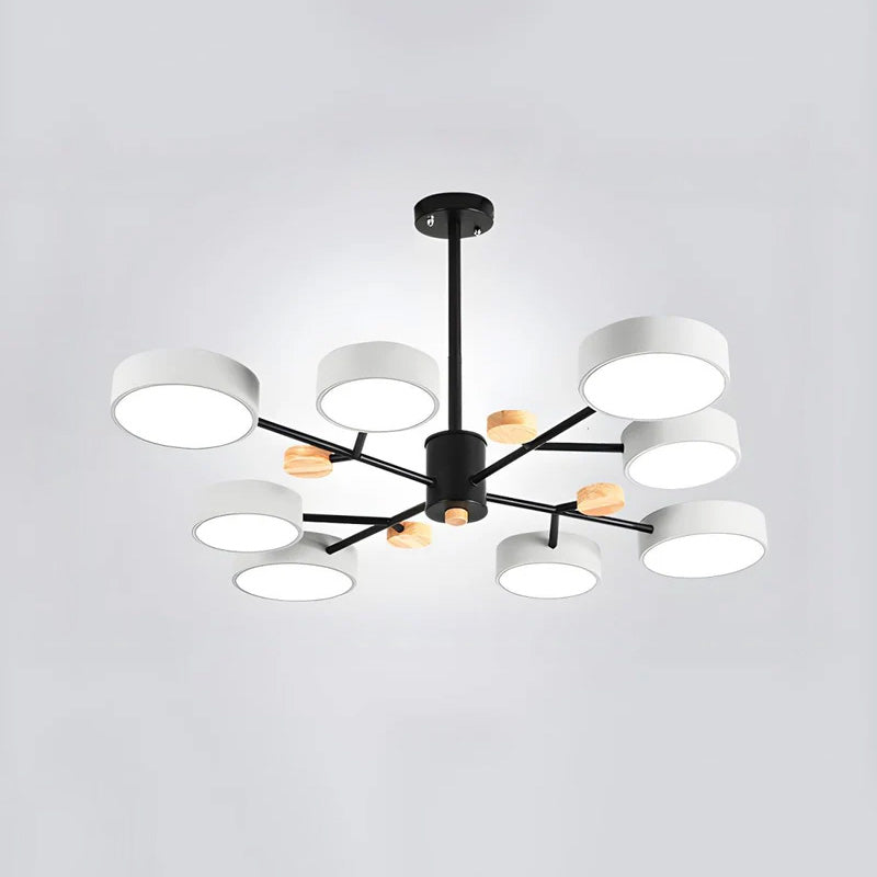 Modern Acrylic Chandelier - Multiple Lamp Heads Lamp for Living Room