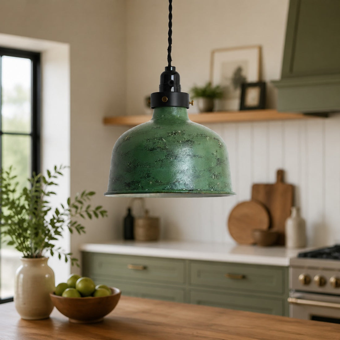 Hand-Rusted Nordic Farmhouse Pendant Light Fixture