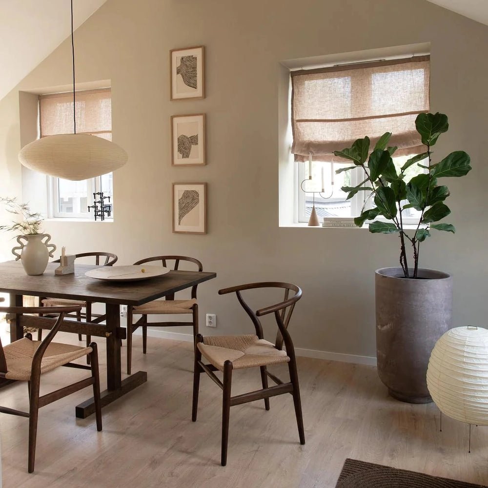 Washi Paper Pendant Lamp - Handcrafted Mulberry Light for Cozy Room