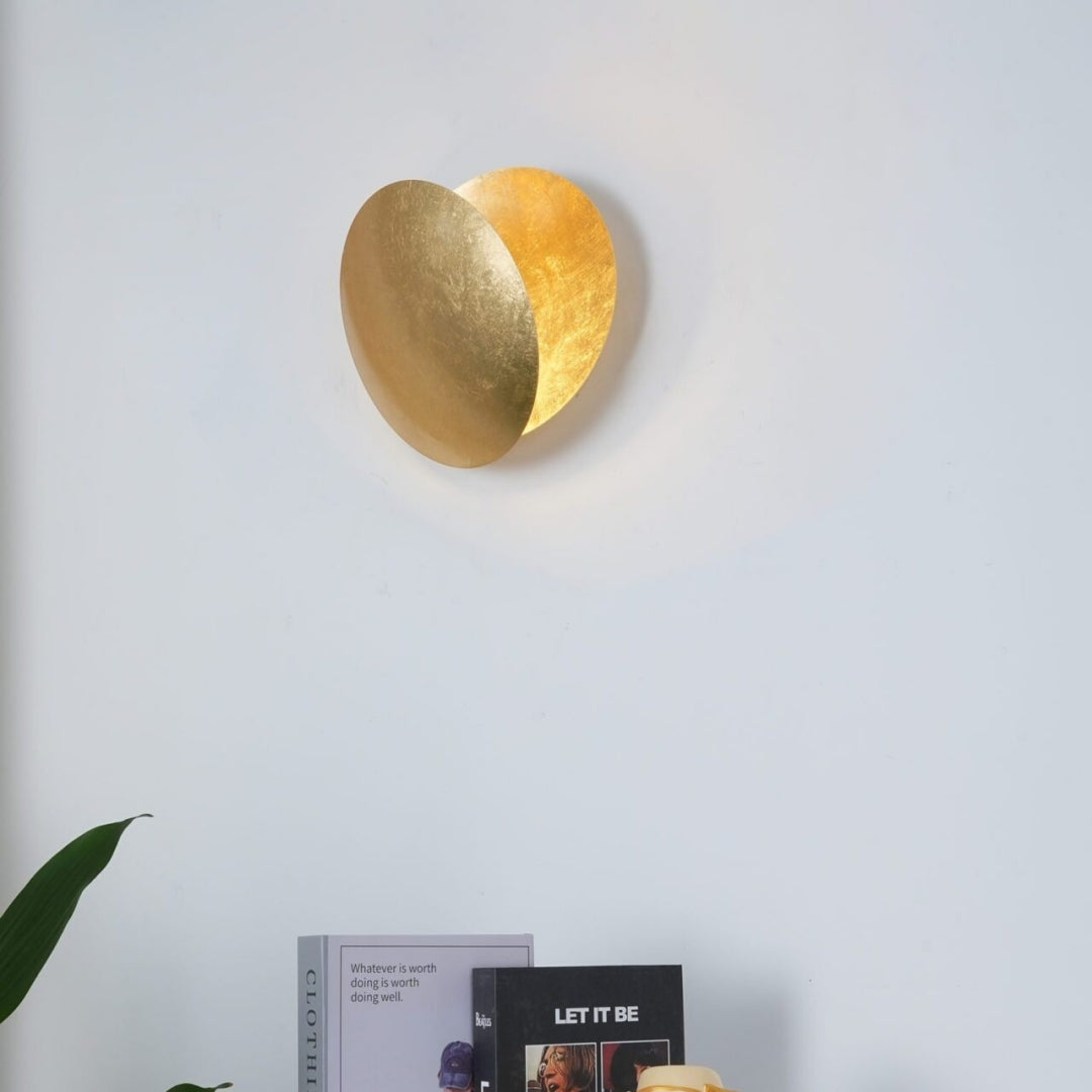 Verstellbare Wandlampe Mit Künstlerischer Eclipse-Scheibe Für Flur Und Schlafzimmer