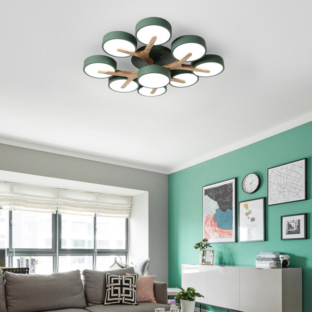 Contemporary Luxurious Ceiling Light - Acrylic Fixture for Living Room