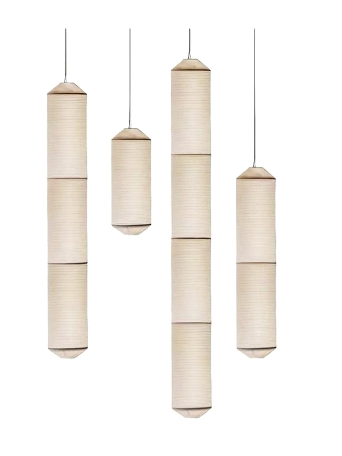 Hängelampe aus Maulbeerseide – Warme LED-Beleuchtung für Wohnzimmer