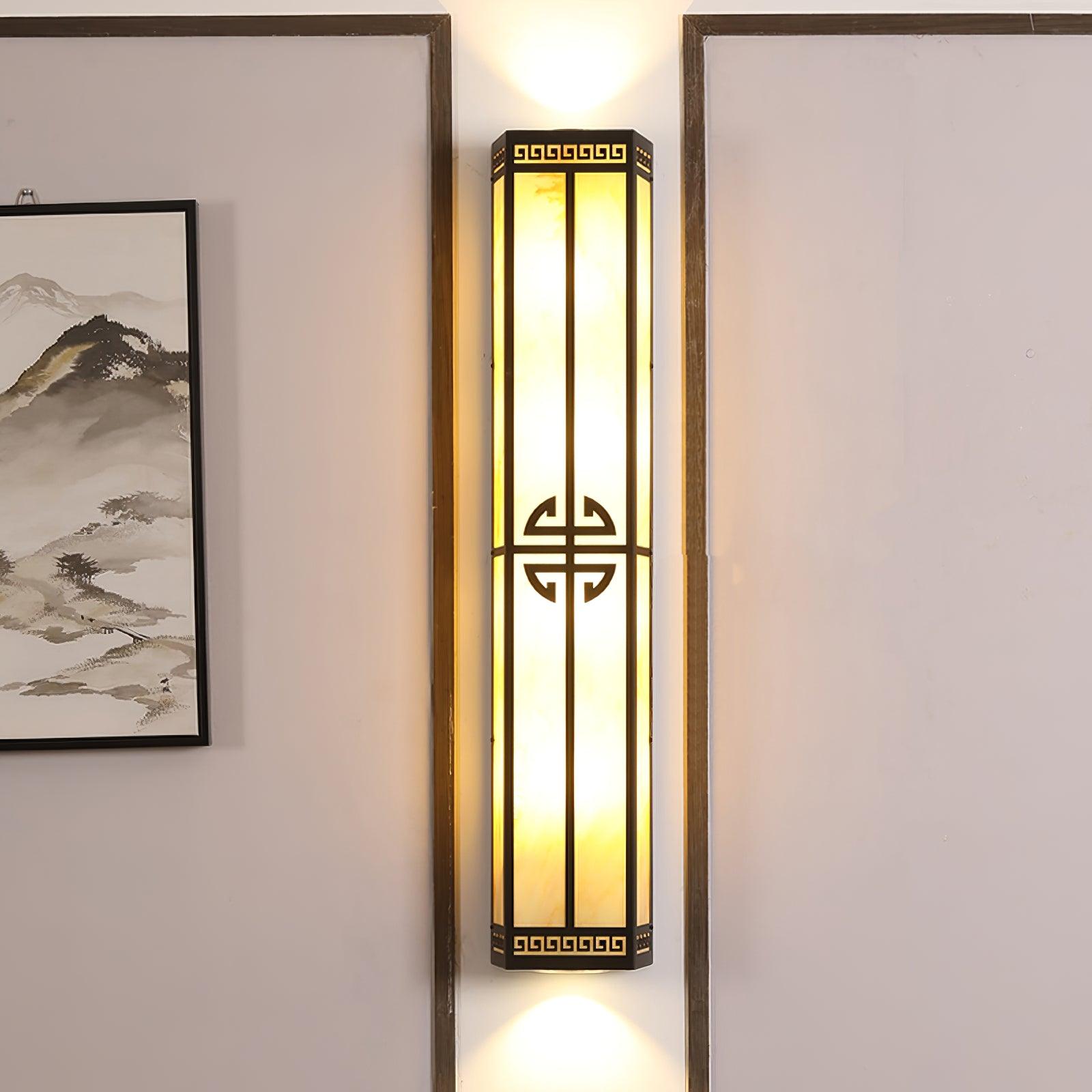 Schneeflocken-Wandleuchte aus Gipsmetall – quadratische, elegante Lampe für den Außenbereich