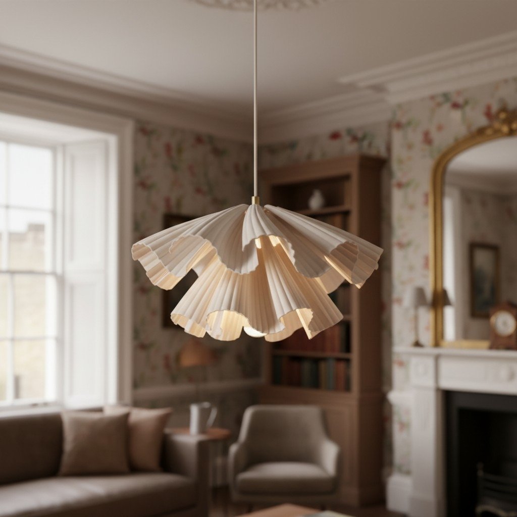 Elora Plastic Pendant Lamp – Lightweight Modern Design for Bedrooms or Living Rooms