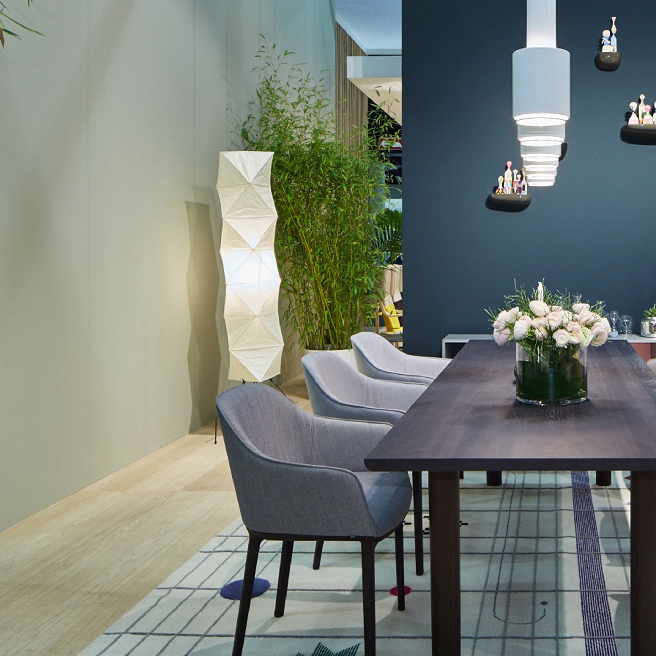 Rice Paper Floor Lamp - Bamboo Frame Soft Light for Living Room