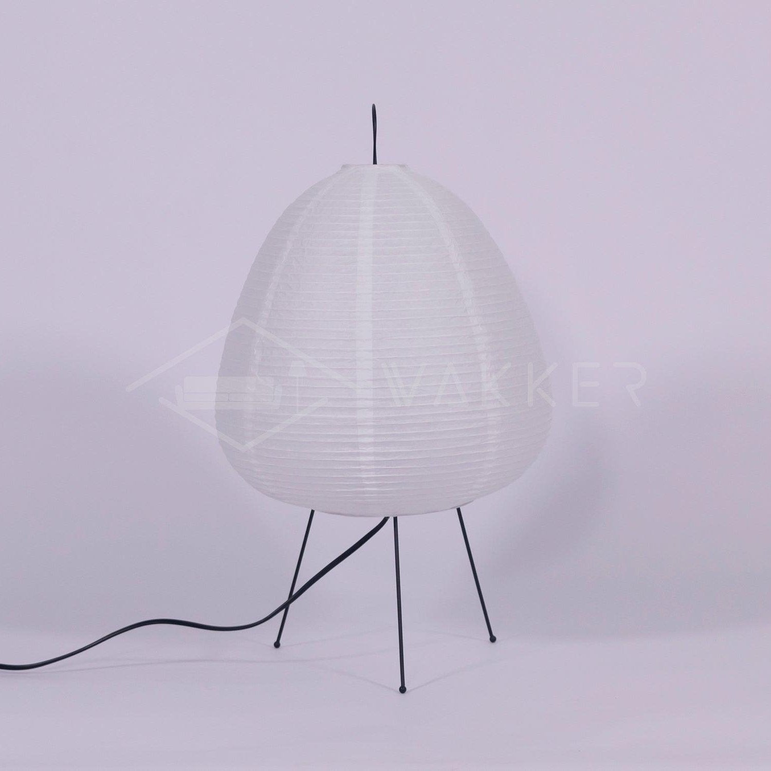 Japanese-Inspired Paper Table Lamp - Mulberry Paper Lamp for Bedroom
