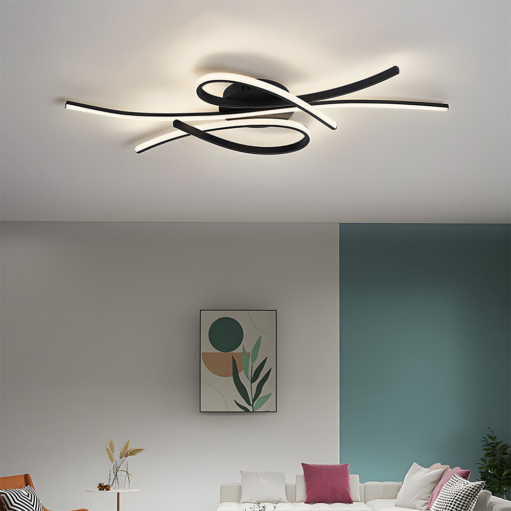 Musical Notes Ceiling Lamp – Unique LED Light for Living Room Décor