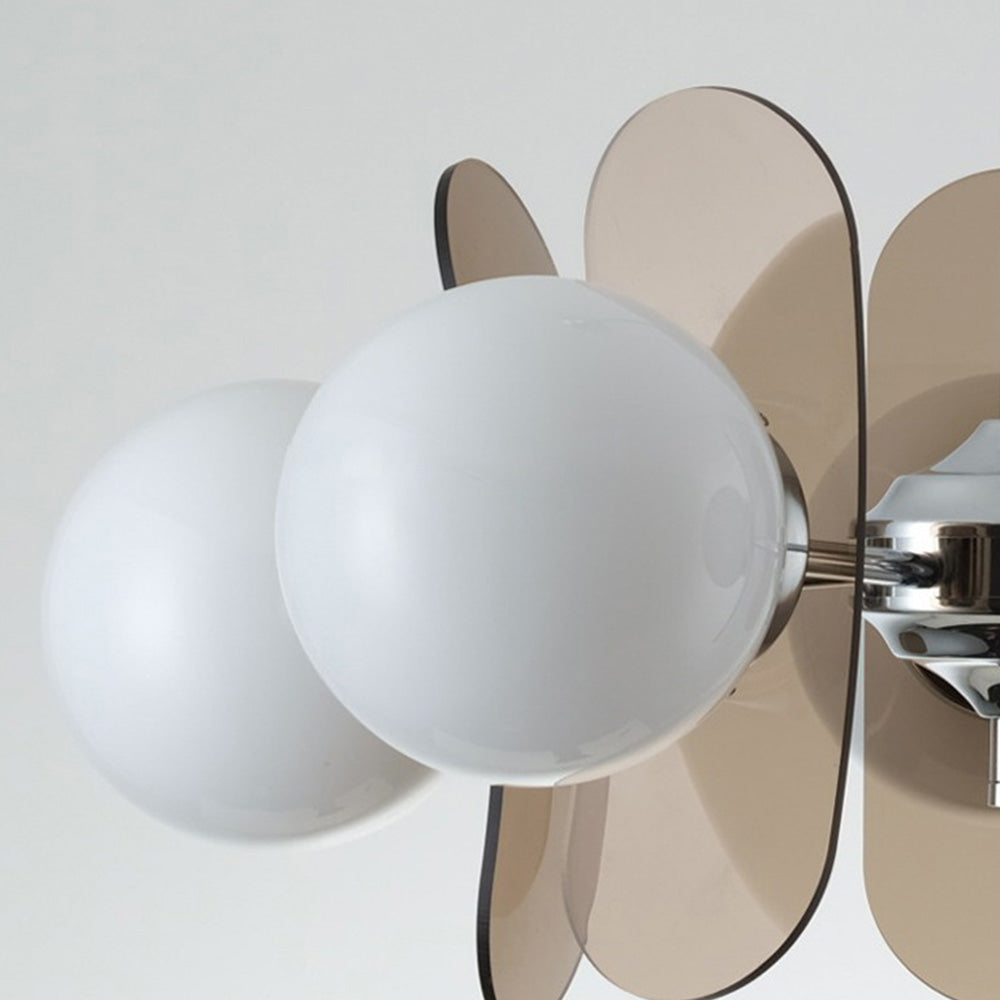 Art-Deco-Pendelleuchte – Blütenblatt-Acrylmaterial für Wohnzimmer