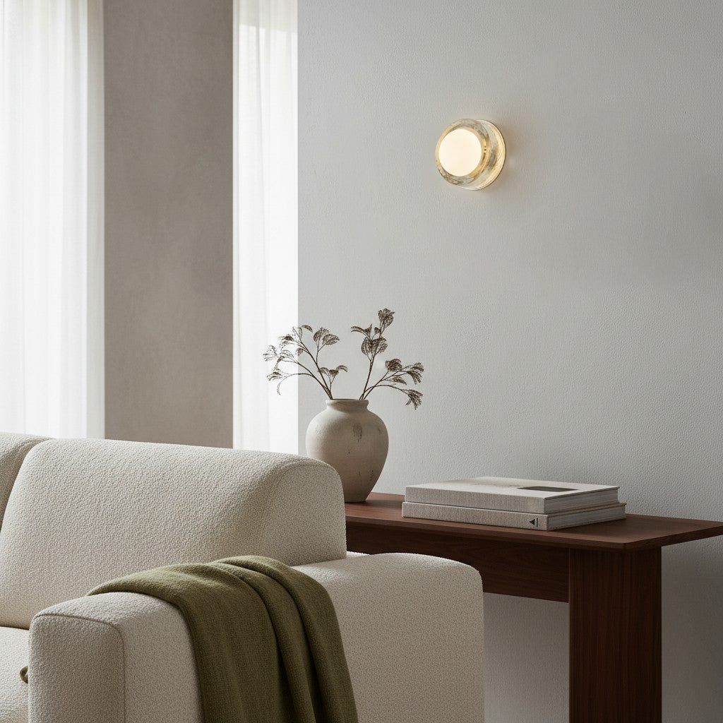 Vellaro Wall Sconce Glass and Metal Design - Timeless Style for Kitchen and Office Lighting