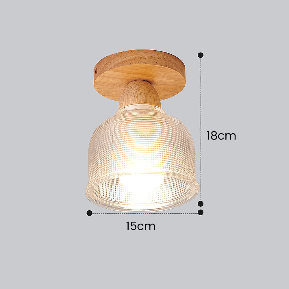 Retro Clear Glass Pendant Lights - Multiple Types for Hallway