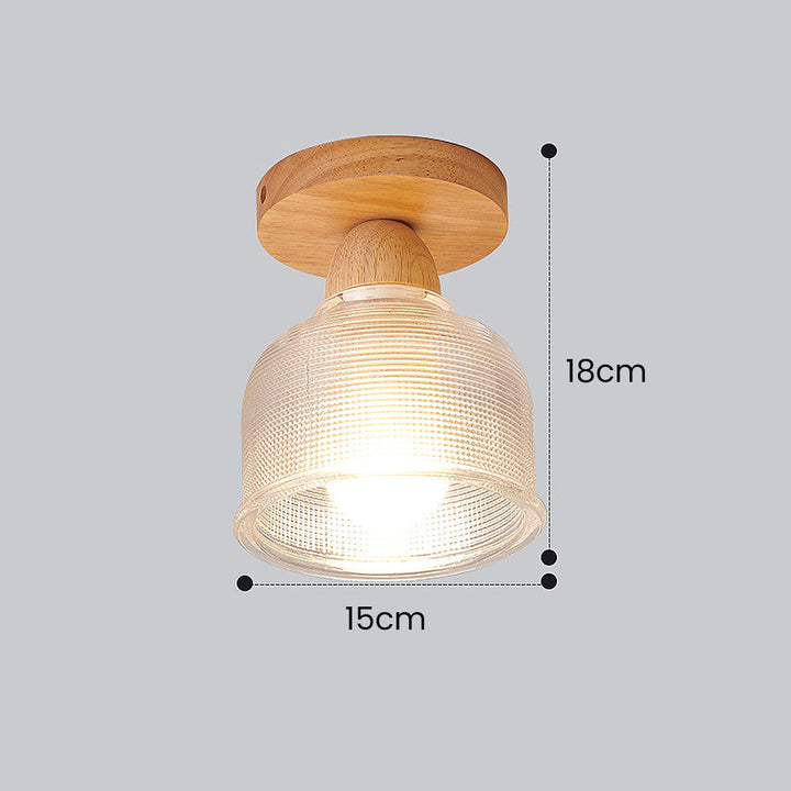 Retro Clear Glass Pendant Lights - Multiple Types for Hallway