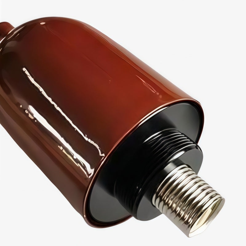 Bunte Bauhaus-Glaspendelleuchte mit Stecker