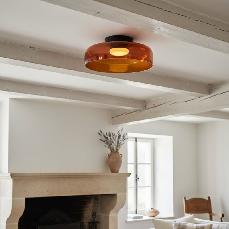 Celestial Modern Layered Glass Ceiling Light - Scandinavian Ceiling Lamp for Home Spaces